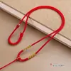 Colgante semiacabado de oro antiguo tejido a mano con cuentas, cuerda de collar simple para hombres y mujeres, collar cultural y creativo