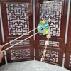 Acessórios de Cabelo Hanfu Estilo Antigo, Grampos de Cabelo Versáteis de Liga Metálica com Franjas Retrô, Enfeites para Coques, Grampos de Cabelo Estilo Chinês Novo para Atacado