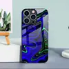 Aplicável à Capa de Vidro Temperado Apple 18PRO 17PROMAX Curva Roxa Capa Protetora iPhone16 Linhas 17E