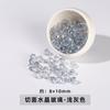 Jingdian Jewelry Cuentas de Cristal Facetado en Forma de Gota de Agua Accesorios de Mano DIY Semiterminados con Agujero Pasante Accesorios de Joyería al por Mayor