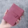 Cartera de cuero PU suave estilo retro, gran capacidad, billetera corta para mujer 80% de descuento con cordón, clip para dinero y tarjetero multifuncional
