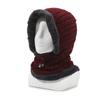 Chapéu de inverno estilo coreano gola forrada de lã outono e inverno chapéu de malha quente para homens e mulheres proteção auricular à prova de vento chapéu integrado de dupla utilização