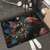 Alfombrillas de suelo con diseño de flor tridimensional 3D, para el hogar, baño, absorbentes de agua, antideslizantes, alfombrillas para pies, alfombrillas de suelo para baño, venta al por mayor