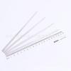 Acero Inoxidable Puro 304 Casero Brocheta Corta Barbacoa Mini Horno Freidora de Aire Brocheta Pequeña Aguja de Hierro Aguja Redonda Brocheta Plana Brocheta para Freír
