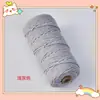 Cuerda de algodón trenzado 3mm 4mm de colores tapiz hecho a mano degradado color sólido cuerda de algodón material para colgante de coche cuerda para tejer diy hilo de algodón