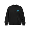 Camiseta Casual Esportiva Masculina de Outono Solta Streetwear INS com Estampa Floral de Hobby e Letras Gola Redonda