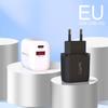 Carregador 38W Transfronteiriço Cabeça de Carregamento para Celular Carregador PD USB Europa e Estados Unidos Adaptador Multiportas 5V2A