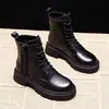 Botas Martin estilo británico para mujer, nueva colección otoño/invierno 2026, suela gruesa, modernas, versátiles, botines, botas de algodón con forro de felpa para mujer