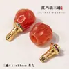 Ágata Roja Cabeza de Torre de Cobre Puro Accesorios de Tres Vías Pulsera DIY Accesorios de Mano Joyería Wenwan Bodhi Baixiang
