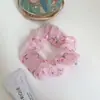 Anel de Cabelo Intestino Grosso Estilo Pura Luxúria Estilo Ins Anel de Pano Intestino Grosso Floral Laço de Cabelo Simples de Verão Rabo de Cavalo Alto Acessórios de Cabelo que Reduzem a Idade