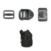 Accesorios Bolsa de Plástico Hebilla Ajustable Hebilla Doble de Cuatro Pasadores Hebilla de Correa Hebilla de Escalera Ajustable para Bolsa Hebilla de Plástico