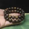Pulseira de Contas de Madeira de Águila Estilo Antigo 12mm, Pulseira de Contas de Madeira de Águila para Homens e Mulheres, Joia de Mão de Círculo Único Atacado