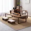 Mesa de Chá Estilo Japonês em Madeira Maciça, Mesa de Chá Tatami, Pequena Mesa de Chá para Varanda, Mesa Baixa para Janela de Canto, Mesa Minimalista para Janela de Canto Inspirada em Zen para Uso Doméstico