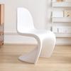 Silla de Comedor Acrílica de Plástico Nórdica de Moda, Silla Pan Dong para Uso Doméstico, Asiento con Respaldo para Apartamento Pequeño, Silla Transparente