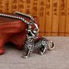 Colgante de Unicornio de Plata Tailandesa Vintage Colgante de Animal Mítico de Plata Tailandesa de Moda Accesorio de Colgante Unisex Hip-Hop Audaz