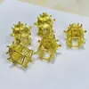 Estructuras Arquitectónicas 3D de Cobre Fundido para Bricolaje, Pabellones, Carros de Flores, Piezas en Blanco de Latón, Pendientes Colgantes, Ropa y Zapatos