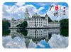 Imanes de Nevera de Vidrio de Atracciones Turísticas Culturales de Guangzhou - Fotos Reales de Monumentos de la Ciudad de Yangcheng - Pegatinas Decorativas Magnéticas de Vidrio Rectangulares