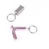 Mini Cortaúñas Plegable de Acero Inoxidable Set Portátil Cortaúñas con Tapa abatible y Llavero