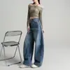 Jeans Scythe de Corte Relaxado 2121 para Mulheres, Novo Estilo Outono 2026, Solto e Casual, Emagrecedor, Calças Compridas