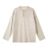 Ropa Vintage Yidao Otoño 2026 Nuevo Suéter Pulóver Estilo Old Money Americano para Hombre Knitwear Limpio con Cuello Henley
