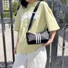 Bolsa de Tecido de Nylon Feminina Grande Capacidade 2023 Nova Verão Versátil Bolsa de Ombro Transversal Textura de Alta Qualidade Bolsa Almofada