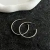 Pendientes Geométricos de Aro Tubular Círculo Normcore Europeo y Americano Pendientes de Aro Brillantes Lisos Grandes Pendientes Pendientes