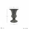 Estilo europeu cinza vintage velho flor flor arranjo de flores vaso de flores de metal flor de ferro Weng banquete decoração de casamento
