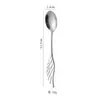 Cuchara de Postre de Acero Inoxidable con Alas Cuchara para Remover Alas de Ángel Linda Cuchara para Café Cuchara de Alto Valor Cuchara para el Hogar