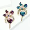Nuevo y Moderno Broche de Orquídea de Aleación de Alta Gama con Pedrería, Exquisito y Versátil, Adecuado para Trajes y Abrigos de Mujer, Pin Decorativo