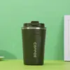 Nueva Taza Térmica de Acero Inoxidable 304 Transfronteriza Portátil Doble Vacío Segunda Generación Taza de Café para Exteriores Coche Taza de Coche