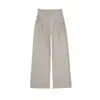 Pantalones de maternidad 2026 modelos de primavera, otoño, invierno, forrados de polar, nuevo cordón, sin soporte abdominal, pantalones de maternidad de pierna ancha