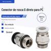Conector rápido de tubo de ar pneumático reto rosca G PC4/6/8/10/12-G01/02/03/04 com anel de vedação