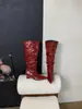 Botas largas de punta plisada adelgazantes que pasan por encima de la rodilla para mujer, nuevo estilo otoño e invierno 2026, tacón de cuña, elegantes botas de montar de caña alta