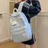 Mochila Versátil Estilo Universitario Personalizada Harajuku Japonés Simple Bolsa Escolar para Estudiantes Mochila Casual Americana para Viajes