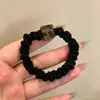 Elástico de cabelo quadrado pequeno de alta qualidade para mulheres, elástico de cabelo durável para rabos de cavalo, elástico de cabelo com alta elasticidade
