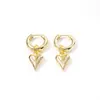 Pendientes Versátiles Estilo Coreano con Borla de Corazón Pendientes de Corazón de Acero Inoxidable Moda Personalizada Regalo para Dama Joyería al por Mayor