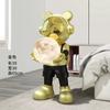 Lujo Ligero Altavoz Astronauta Decoración Grande de Piso de Resina Hogar Sala de Estar Mueble de TV Decoración de Inauguración Regalo para Niños