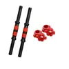 Barra para Halteres 2,5CM Revestida de Borracha Universal 35cm 40cm Barra para Halteres Manual Nova Porca Acessórios para Halteres Fitness