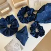 Goma para el Pelo de Tela con Estampado de Galaxia Estilo Coreano Nueva Versátil Pinza de Garra Triangular Accesorio para el Cabello de Alta Gama