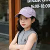 Gorra de Béisbol con Bordado de Letra Cmin para Primavera y Otoño, Protección Solar, Versátil y Adelgazante para Niños y Niñas