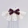 Pajarita para mascotas, pajarita a rayas con estampado de perlas, pajarita para perro y gato, collar, accesorio para mascotas pajarita