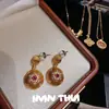 Collar Exquisito de Flor y Mariposa con Puntos Dorados y Diamantes Antiguos Nuevo Conjunto de Joyería de Calabaza Hielo Triturado Fu Lu Chinoiserie