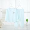 Pijama de Verano para Niños Manga Siete Puntos Top para Niños Ropa de Algodón con Dibujos Animados para Bebés y Niños Ropa para el Hogar para Niños Grandes
