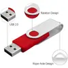 Pen drive USB com clipe giratório atacado grande capacidade 8g16g32g64g128g leilão pen drive giratório atacado