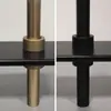 Estante de Almacenamiento Redondo de Aleación de Aluminio Tipo Colgante de Piso a Techo Poste de Soporte Estantería Metálica Soporte de Almacenamiento de Poste Colgante Minimalista
