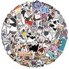 50 Pegatinas Originales de Gatos Lindos Pintadas a Mano Pegatinas para Taza de Agua Transfronterizas Decoración para Cuaderno DIY de Gato Gatito Impermeables