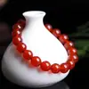 Novo Bracelete de Ágata Vermelha Estilo Chinês para Ano do Zodíaco Feminino Bracelete de Ágata Estilo Chinês Retrô Bracelete de Contas de Ágata Joias Atacado