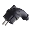 Suministro Transfronterizo 3215 Enchufe de Alimentación Estándar Europeo Negro Alemán Enchufe Desmontable de Cableado Lateral Enchufe Curvo Ensamblado