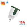 Tuya Wifi Regulaciones UE Enchufe Inteligente Naranja Azul Negro Verde Control Remoto por Aplicación de Teléfono Móvil Temporización Interruptor de Idioma