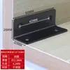 Suporte de Ângulo em Aço Inoxidável Preto 90 Graus Suporte de Ângulo de Ferro para Fixação em Ângulo Reto Peça de Conexão para Placa de Móveis de Ferro Angular em L
